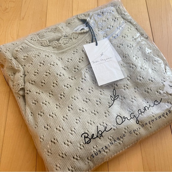 🆕Bebe Organic Olivia Dress natural 8Y - Picture 16 of 16